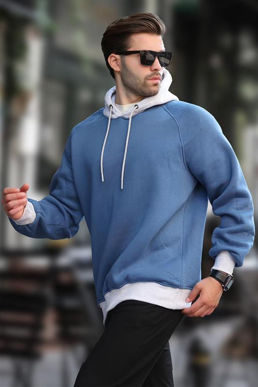 MDX Indigo Color Block Hooded Sweatshirt 7073 - Peoria