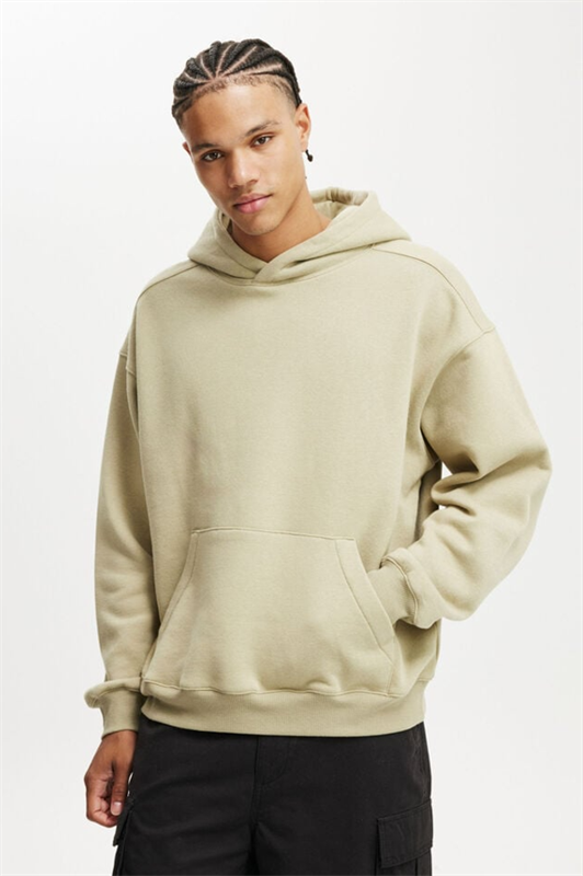 MDX Beige Hooded Kangaroo Pocket Men's Sweatshirt E7169 - Vila do Conde
