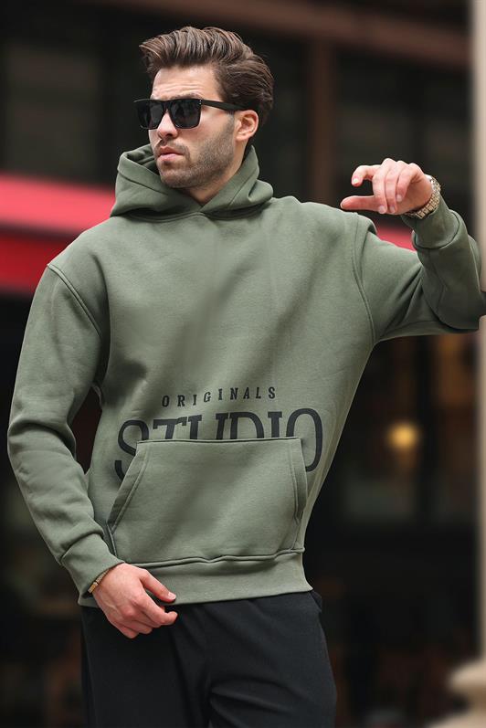 MDX Hooded Sweatshirt with Printed Pocket Detail E7076 - Motril