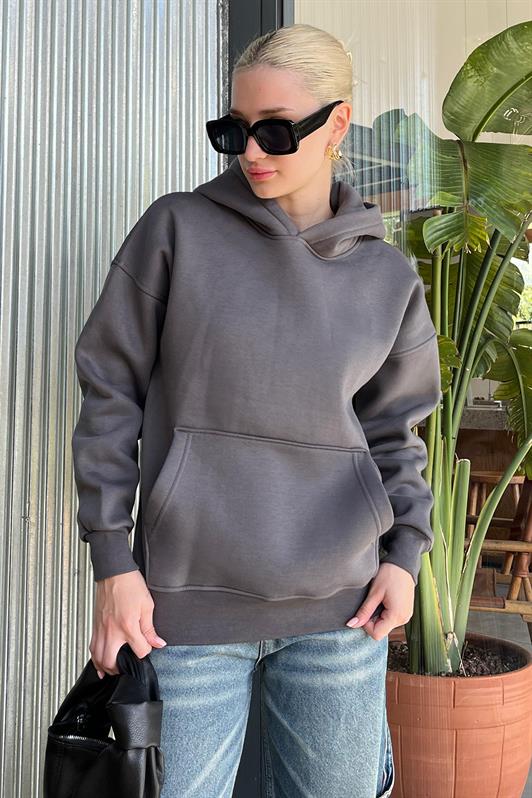 MDX Fume Hooded Oversized Sweatshirt with Shawl Collar and Pockets MG2206 - Aschaffenburg