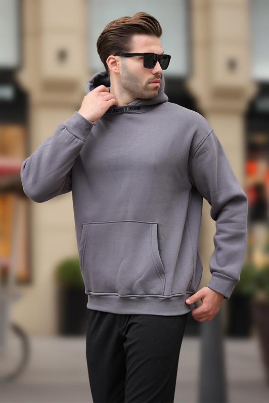 MDX Smoke Hooded Embroidered Detail Sweatshirt 7099 - Stakhanov