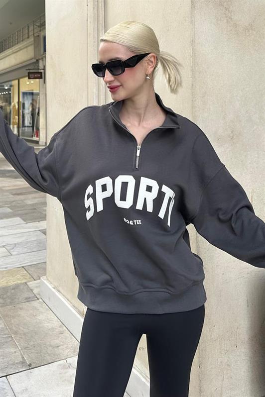 MDX Smoke Half Zip Printed Sweatshirt MG2212 - Roseville