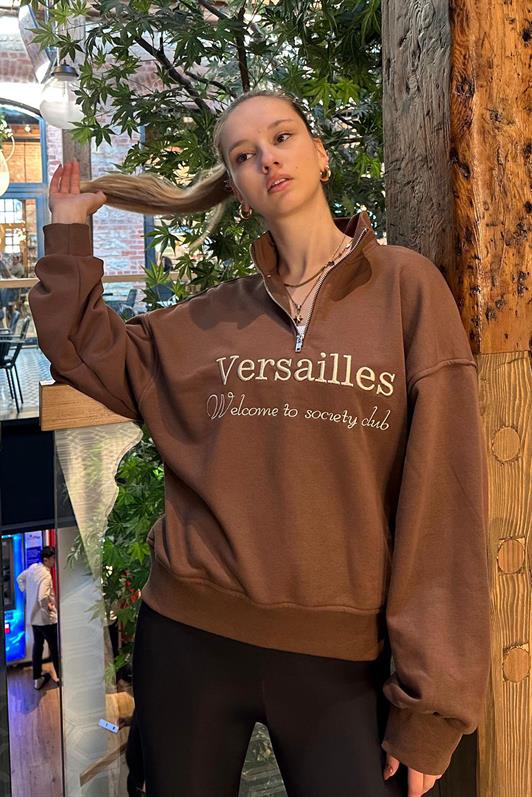 MDX Brown Half-Zip Printed Sweatshirt MG2240 - Willich