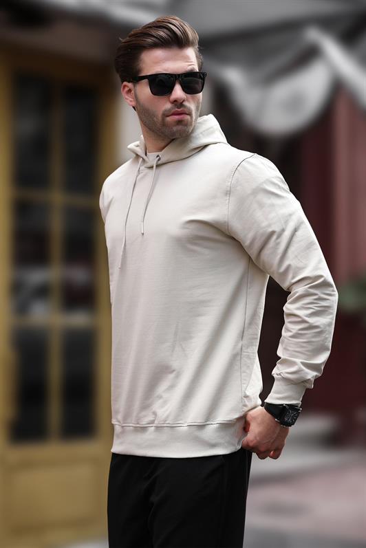MDX Beige Hooded Men's Sweatshirt 7069 - Ensenada