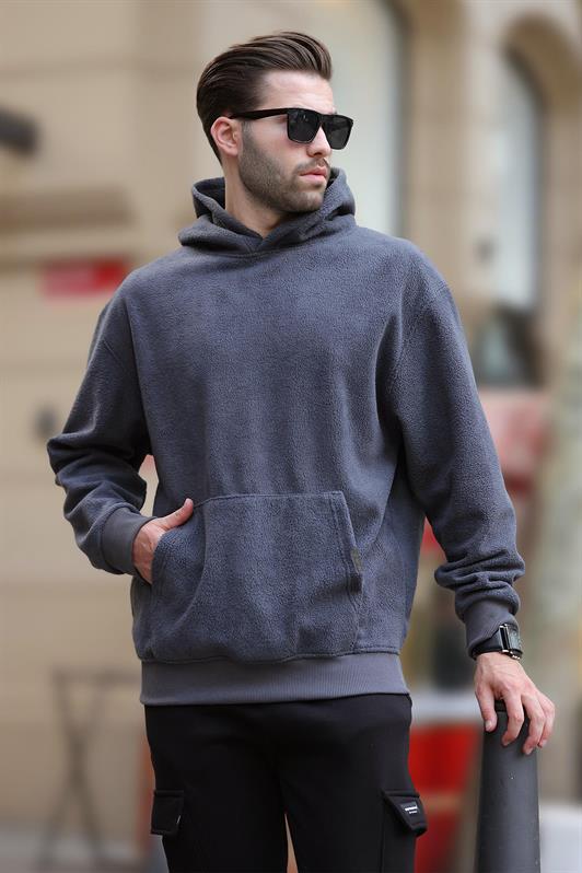 MDX Smoke Hooded Pocket Detailed Polar Men's Sweatshirt 7093 - College Park
