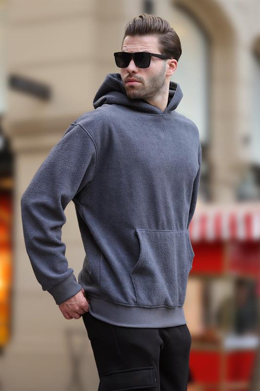 MDX Smoke Hooded Pocket Detailed Polar Men's Sweatshirt 7093 - College Park