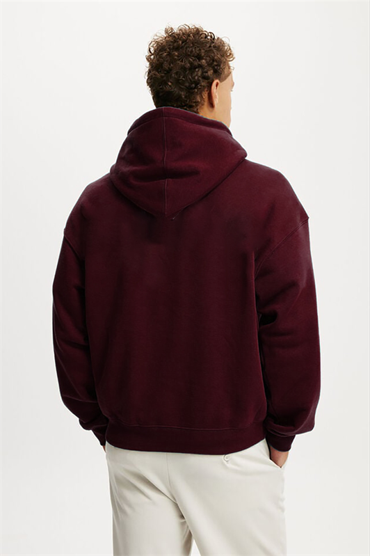 MDX Bordo Kapüşonlu Kanguru Cep Erkek Sweatshirt E7169 - Hoover