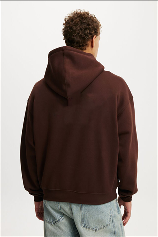 MDX Kahverengi Kapüşonlu Kanguru Cep Erkek Sweatshirt E7169 - Alcantarilla