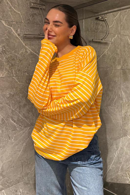 MDX Turuncu Çizgili Sweatshirt MG2572 - Wichita