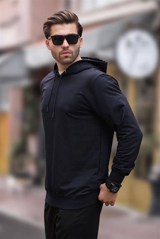 MDX Navy Blue Hooded Men's Sweatshirt 7069 - Clermont