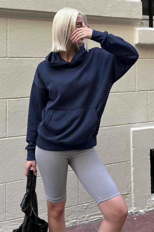 MDX Navy Blue Oversize Pocket Sweatshirt MG2207 - Catford