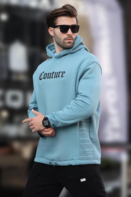 MDX Blue Hooded Printed Men's Sweatshirt 7090 - Spartanburg