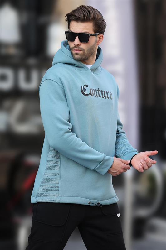MDX Blue Hooded Printed Men's Sweatshirt 7090 - Spartanburg