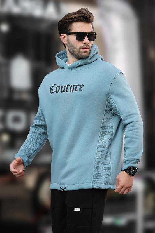 MDX Blue Hooded Printed Men's Sweatshirt 7090 - Spartanburg