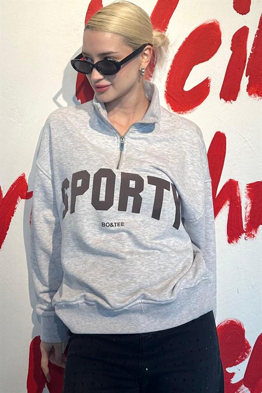MDX Karmelanj Half-Zip Printed Sweatshirt MG2212 - Mugnano di Napoli