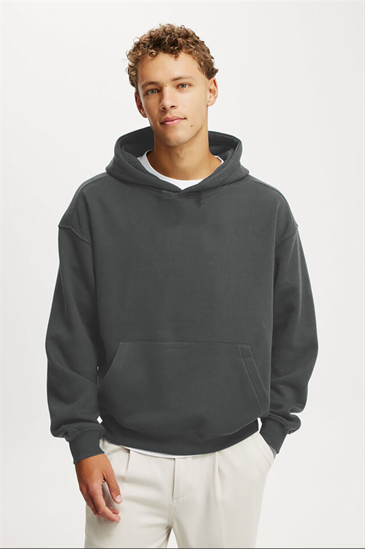 MDX Füme Kapüşonlu Kanguru Cep Erkek Sweatshirt E7169 - Albany