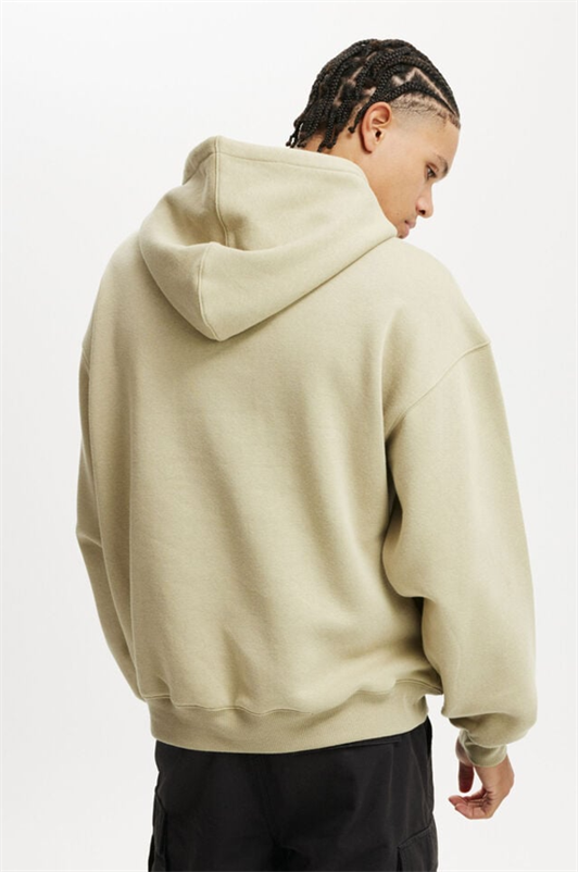 MDX Bej Kapüşonlu Kanguru Cep Erkek Sweatshirt E7169 - Riccione Marina