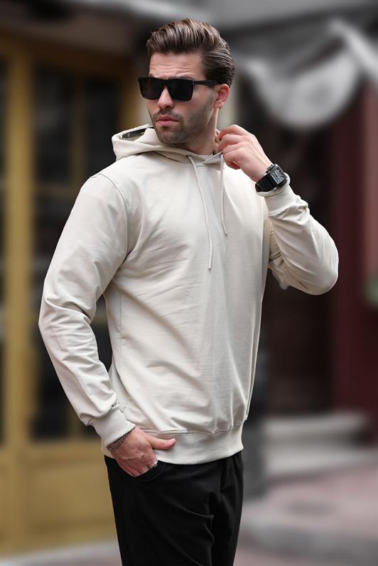MDX Beige Hooded Men's Sweatshirt 7069 - Ensenada