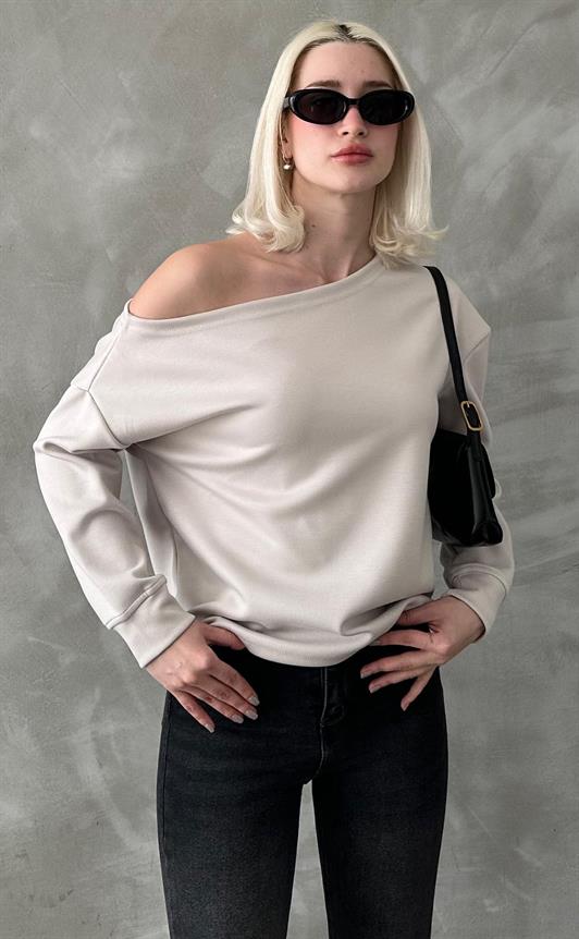 MDX Stone Boat Neck Basic Sweatshirt MG2228 - Acatlán de Pérez Figueroa