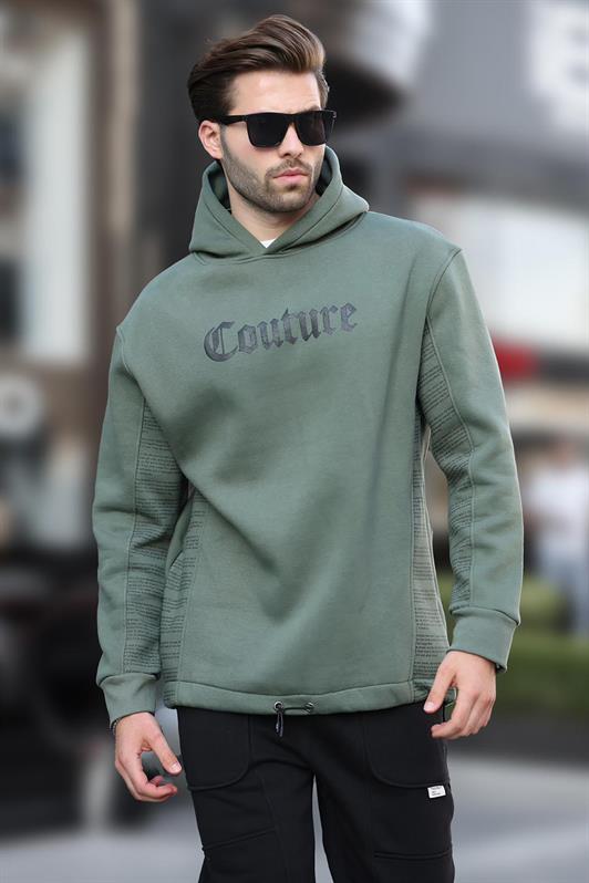 MDX Haki Hooded Printed Men's Sweatshirt 7090 - El Dorado Hills