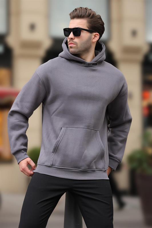 MDX Smoke Hooded Embroidered Detail Sweatshirt 7099 - Stakhanov