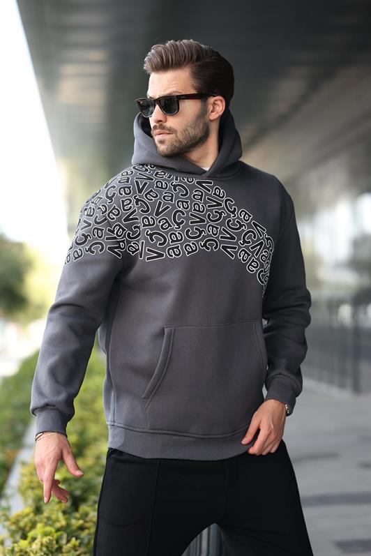 MDX Men's Hooded Sweatshirt with Smoke Print E7160 - Orsha