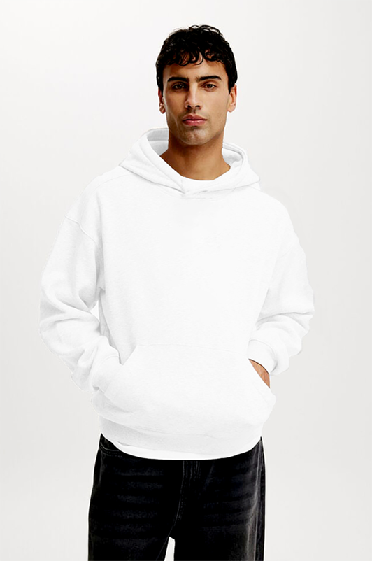 MDX Ecru Hooded Kangaroo Pocket Men's Sweatshirt E7169 - Mankato