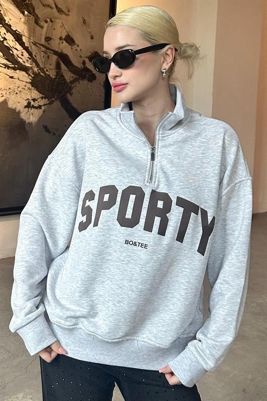 MDX Karmelanj Half-Zip Printed Sweatshirt MG2212 - Tlalmanalco