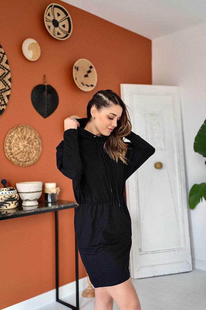 ELS Sweatshirt Sport Dress - Black - Benton
