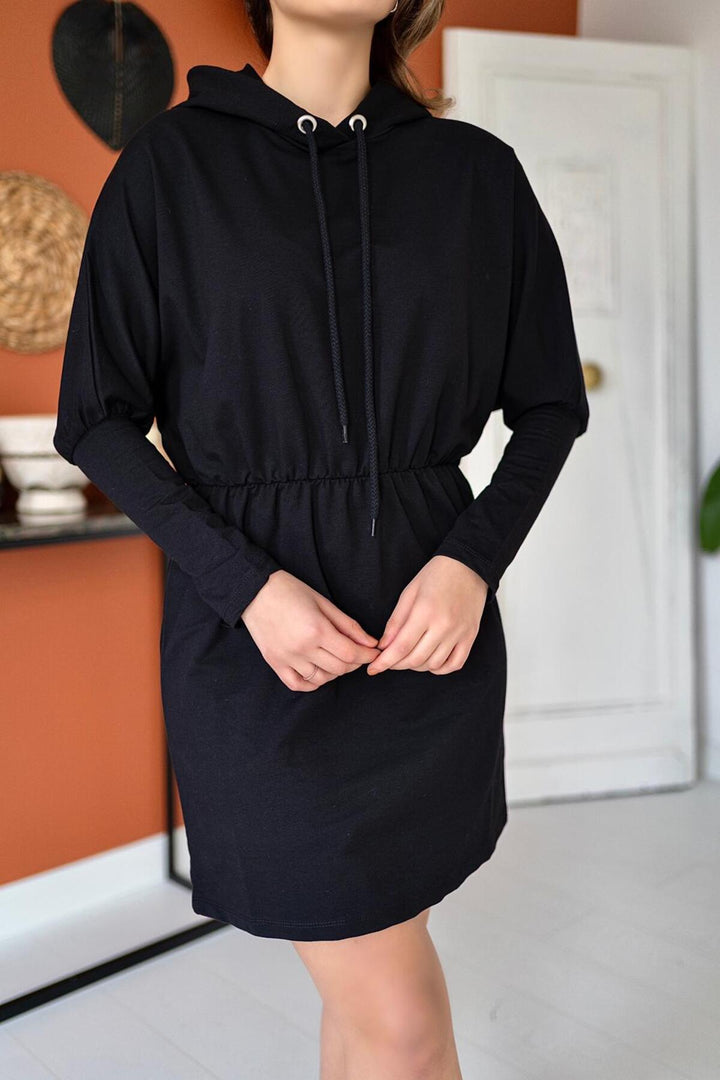 ELS Sweatshirt Sport Dress - Black - Benton