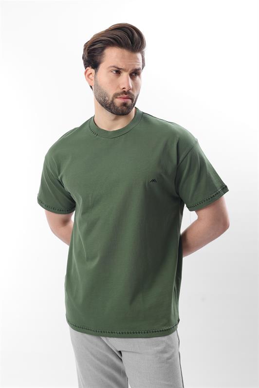 MDX Haki Embroidered Detail Men's T-shirt E7112 - Kherson