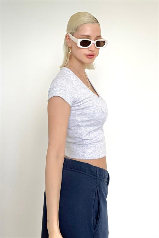 MDX Carmel V-Neck Basic Women's T-Shirt Mg2450 - Marseille