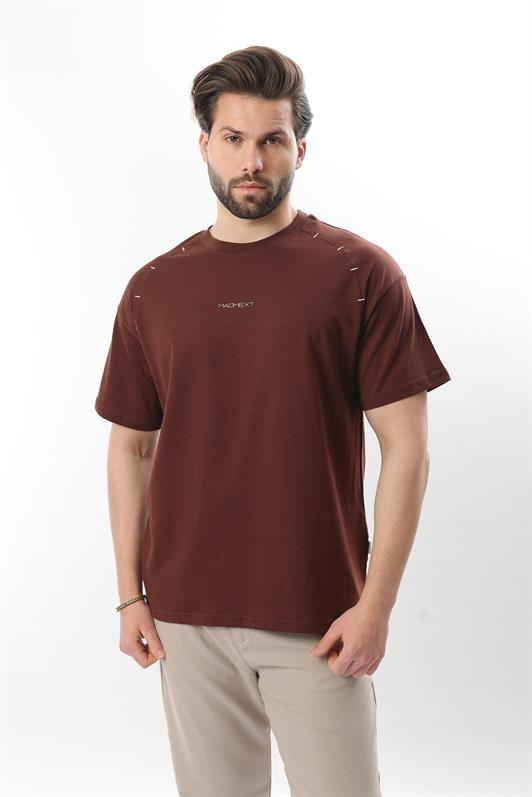 MDX Men's T-shirt with Painful Coffee Printed Embroidery Detail E7108 - San Felipe del Progreso
