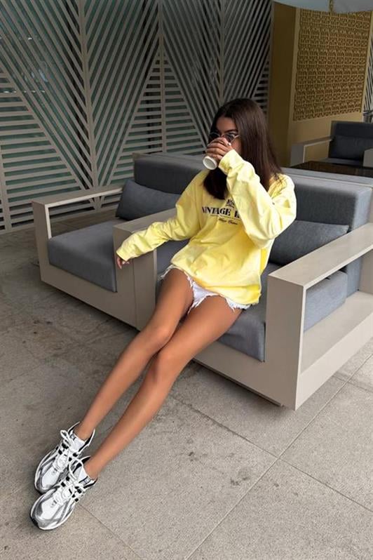 MDX Yellow 100% Cotton Printed Long Sleeve T-Shirt Mg2451 - Kirkland