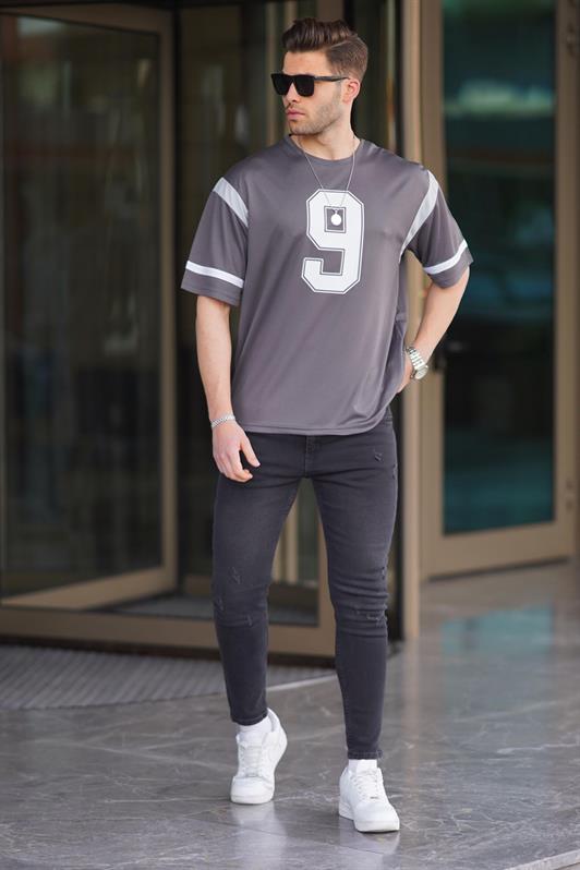 MDX Fume Oversize Bicycle Neck Printed T-shirt 6200 - Jelgava
