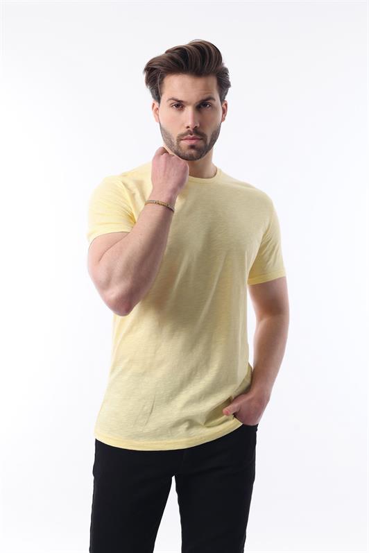 MDX Madmext Men's Yellow Basic T-Shirt 5268 - Girona