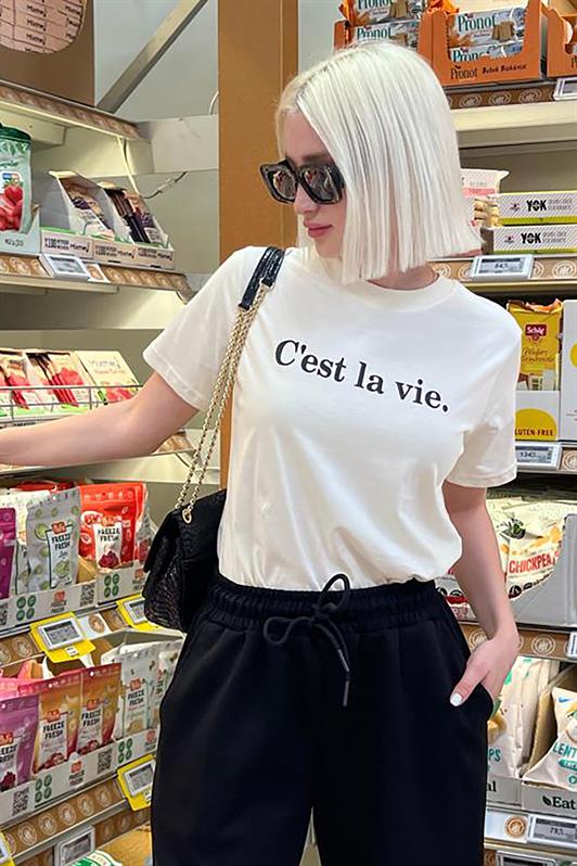 MDX Black Bicycle Collar Cotton Short Sleeve Women's T-Shirt MG2150 - La Presa