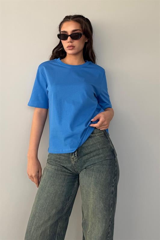 MDX Saks 100% Cotton Padded Oversize Women's T-shirt Mg2442 - Orizaba
