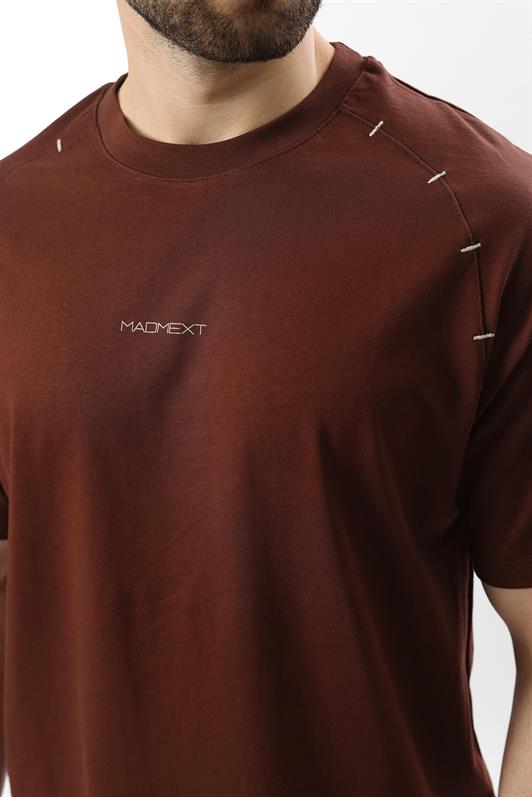 MDX Men's T-shirt with Painful Coffee Printed Embroidery Detail E7108 - San Felipe del Progreso