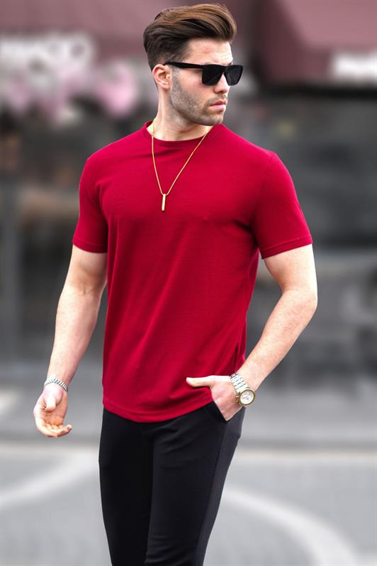 MDX Red Waffle Fabric Basic T-shirt 5883 - Toronto