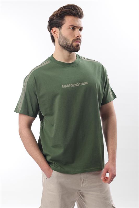 MDX Haki Bicycle Collar Printed Men's T-shirt E7110 - Havant