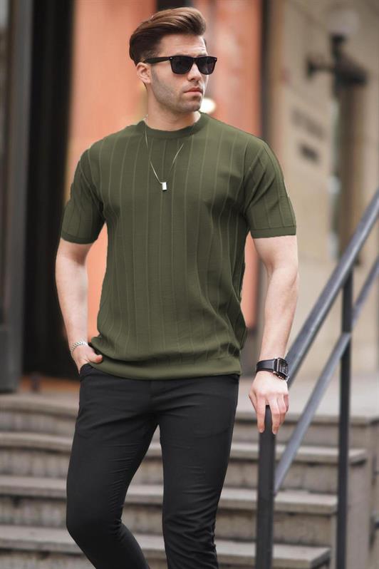 MDX Madmext Men's Khaki T-shirt 5684 - Châtelet