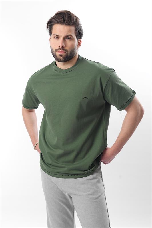 MDX Haki Embroidered Detail Men's T-shirt E7112 - Kherson