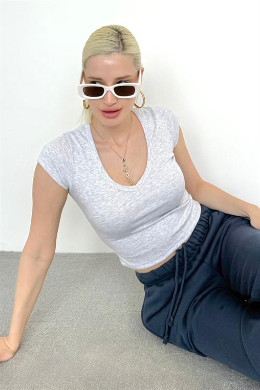 MDX Carmel V-Neck Basic Women's T-Shirt Mg2450 - Marseille