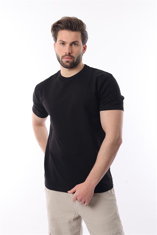 MDX Black Bicycle Collar Basic Short Sleeve T-Shirt 7042 - Herzogenrath