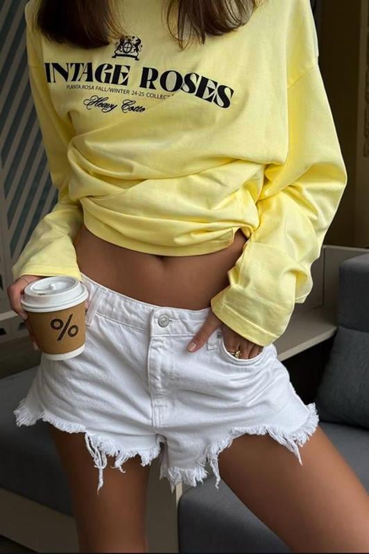 MDX Yellow 100% Cotton Printed Long Sleeve T-Shirt Mg2451 - Kirkland