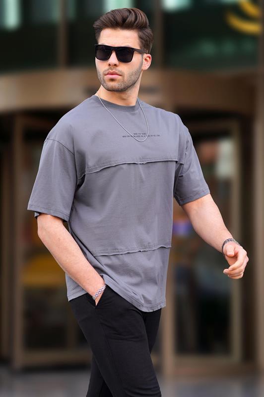 MDX Smoke Oversize Printed Bicycle Neck T-shirt 7017 - Greenock