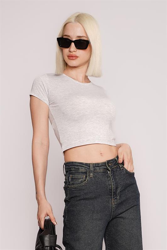 MDX Gray Basic Women's T-shirt / Slim Fit MG1681 - Mason