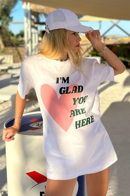 MDX Mad Girls White Printed T-shirt Mg1202 - La Seyne-sur-Mer