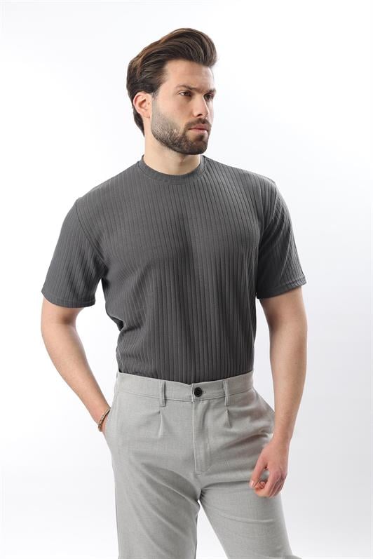 MDX Men's T-shirt with Smoky Scented Line Design Bike Collar E7122 - Plasencia